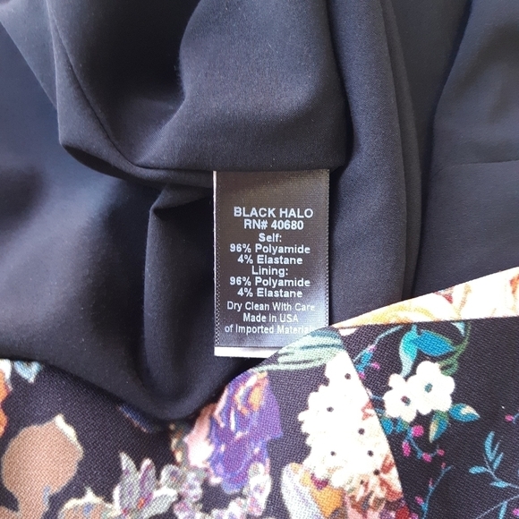 FINAL ⬇️ Black Halo | Anthro Canna Patchwork Dress in Black - Picture 5 of 6